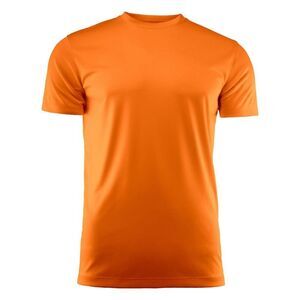 Printer RED Mens Run Active T-Shirt / Orange